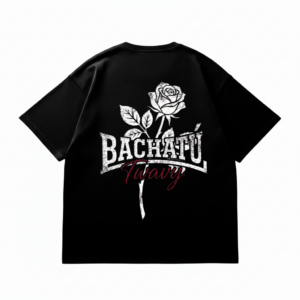 bachatú white rose tee